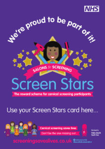 Cervical screening Screen Stars poster for businesses